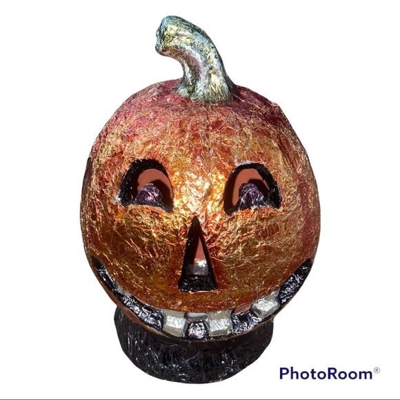 Cracker Barrel Halloween Light Up LED Pumpkin Jack O Lantern Decor - Picture 1 of 5